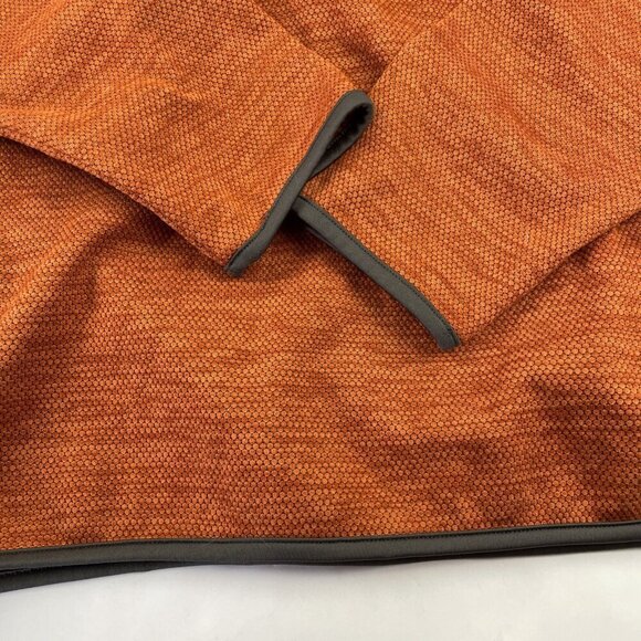GH Bass 1/4 Snap Sweater Men’s XL Pullover Orange Gray Hybrid Polyester Nylon - Picture 10 of 10